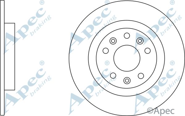 APEC BRAKING stabdžių diskas DSK3131